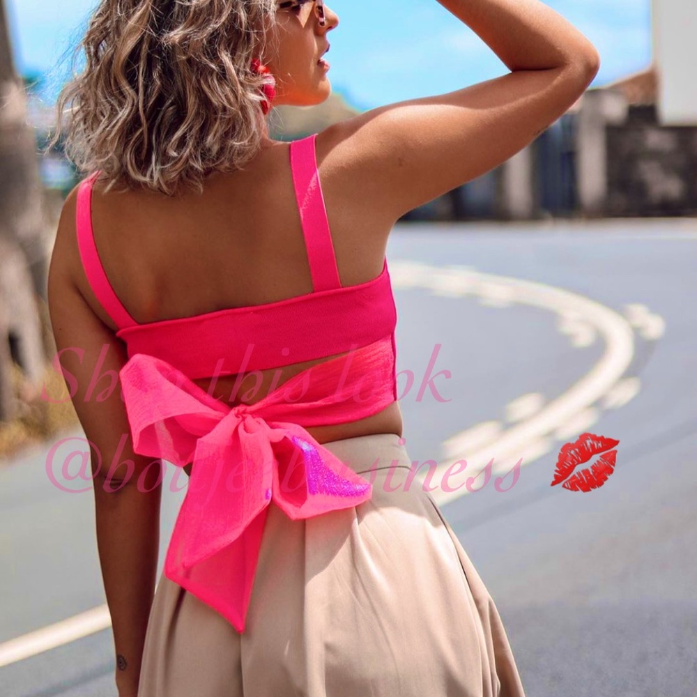 ZARA Organza Tied Crop Top - Picture 12 of 16